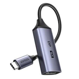 UGREEN Adaptador USB-C a DisplayPort 2.1 16K@60Hz 8K@120Hz 4K@240Hz HDR por 15.83€