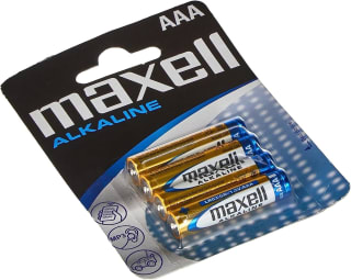 Pile Alcaline - AAA x 4 Maxell à 0,97€