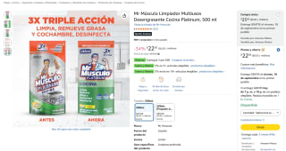 Mr Músculo Limpiador Multiusos Desengrasante Cocina Platinum por $20 en Amazon
