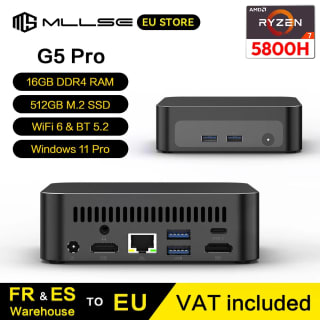 Mini PC MLLSE G5 Pro (Ryzen 7 5800H, 16 GB, 512 GB) por 222.74€ en AliExpress