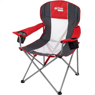 Silla plegable camping XL con posavasos Aktive por 15,53€