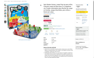 Juego de Mesa Pop-Up Colorido por $169 | Oferta Amazon