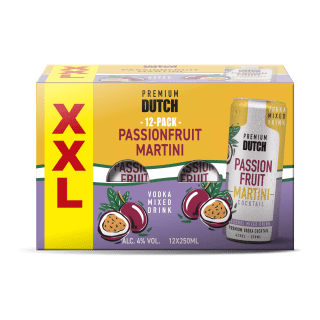PREMIUM DUTCH Passionfruit-martini of hard iced tea 12-pack voor €9,99 bij Aldi