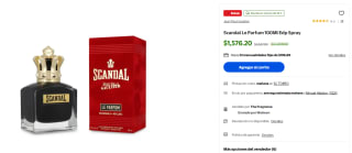 Perfume Scandal Le Parfum 100Ml por $1,576 | Oferta Walmart