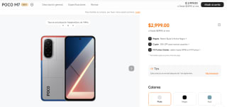 Poco M7 8GB 256GB + Redmi Buds 6 Active por $2,699