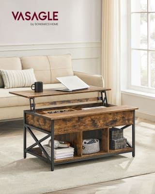 VASAGLE salontafel 60 x 100 (48-62 cm) voor €86,99 bij Songmics