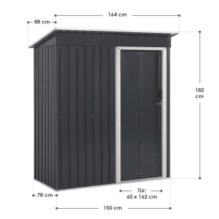 Abri à outils en métal Taille S pour 98,09€ chez Juskys