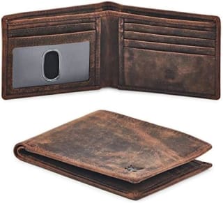 Billetera Plegable de Cuero Wise Owl Accessories por $259 en Amazon