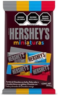 HERSHEY’S Miniaturas Bolsa Surtida 251.6g por $78 en Amazon