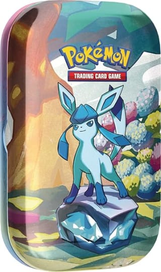 Pokémon TCG: Scarlet & Violet — Prismatic Evolutions Mini Tin – Glaceon (2 Booster Pa