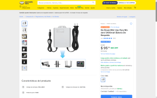 No Break Mini UPS 12V 5400mah por $95 | Oferta Mercado Libre
