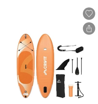 CRIVIT Opblaasbaar SUP-board Allround incl. accessoires voor €99 in de Lidl webshop