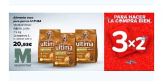 Especial Mascotas con 3×2 en Carrefour.