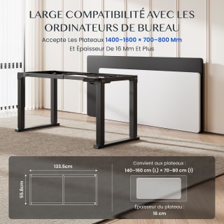 FLEXISPOT elektrisch zit-/sta-bureau (140 × 70 cm) voor €249,99 bij Amazon