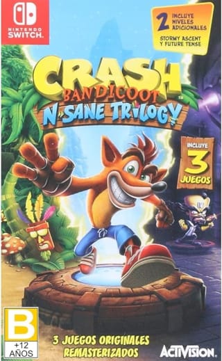 Crash Bandicoot N. Sane Trilogy Nintendo Switch por $559 | Amazon