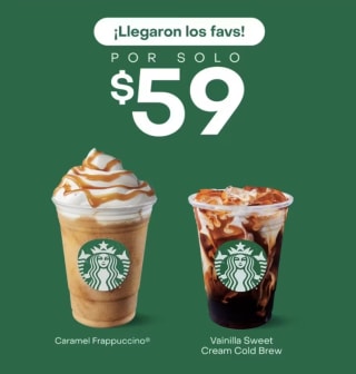 Frappuccino Starbucks y Coldbrew por $59 | Rappi
