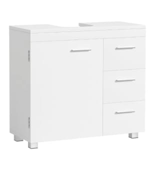 VASAGLE Mueble Bajo Lavabo Blanco Nube por 40,64€