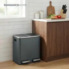 SONGMICSHOME Prullenbak met dubbel compartiment voor €31,64