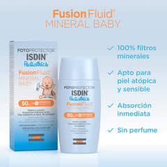 ISDIN Fusion Fluid Mineral Baby SPF 50 50ml por 17,99€