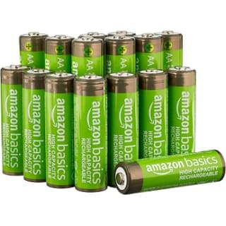 Amazon Basics paquete de 16 pilas AA NiMH 2000 mAh por 11.83€ en Amazon
