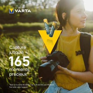 VARTA Piles rechargeables AAA 800 mAh, lot de 4 pour 3,74€ chez Amazon