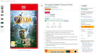 The Legend of Zelda: Ocarina of Time para Nintendo Switch 2 por $1,449 en Amazon