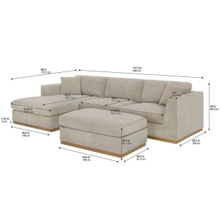 Henredon Caley Seccional de 4 Piezas con Otomano por $25,999 en Costco