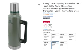 Stanley Classic Legendary Thermosfles 1.9L voor €47,49 bij Amazon
