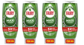 4 botes Fairy Maxi Poder Líquido Lavavajillas 730ml por 11.33€
