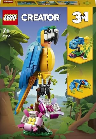 LEGO Creator 3-en-1 Le perroquet exotique 31136 pour 14,99€ chez Amazon