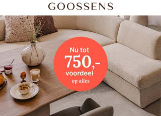 Tot €750 kassakorting bij Goossens Wonen