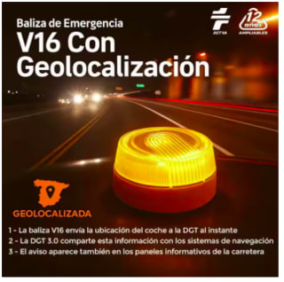 Baliza V16 Homologada DGT con Geolocalizador 2 unidades por 42,65€