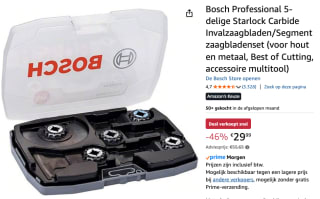 Bosch GOP Starlock 5-delige Accessoireset voor €29,99 bij Amazon