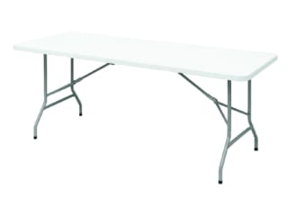 MESA PLEGABLE VINCENZI R1001 TIPO MALETA 1,80M BLANCA BLANCO por $32.990 en Ripley