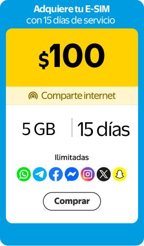eSIM Bait 30 días (Internet ilimitado) por $169 en Bait