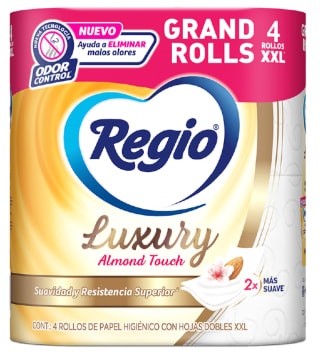 Papel Higienico Luxury Almond Regio 4pzas por $20 | LaComer