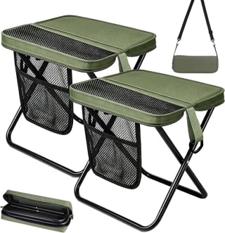 FUDUOXIAO taburete plegable de camping (pack de 2) por 19,99€ en Amazon