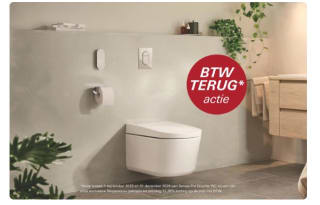 17,36% cashback op GROHE Sensia Pro Douche-WC
