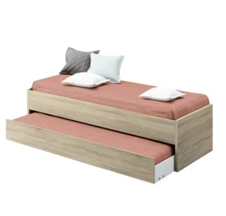 Cama Nido Juvenil Tibet Blanco/Roble 90x190 cm por 121,65€