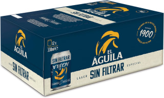 El Águila Sin Filtrar 12 x 33 cl por 5,34€ en Amazon