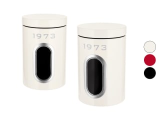 SILVERCREST set voorraadpotten (2 stuks, retro) voor €5,99 bij Lidl