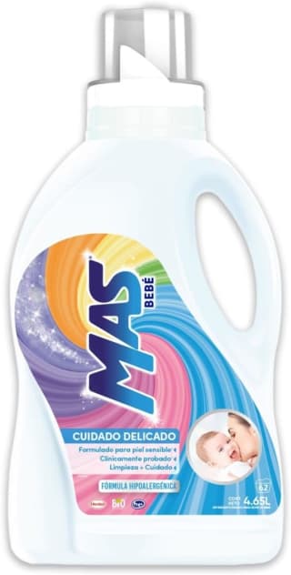 Detergente Más Bebé Piel Sensible 4.65L por $127 | Oferta Amazon