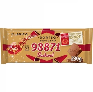 6 tabletas Turrón de chocolate clásico Suchard 230 g por 14.80€ (und por 2,46€)