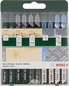Bosch decoupeer zaagbladen set - 10-delig voor €6,29 bij Amazon
