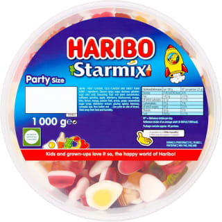 Haribo Starmix Sweets Party Tub 1kg for £4.80 at Amazon
