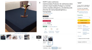 VIOPY Protector Colchón Matrimonial 135x190cm por $233 | Amazon