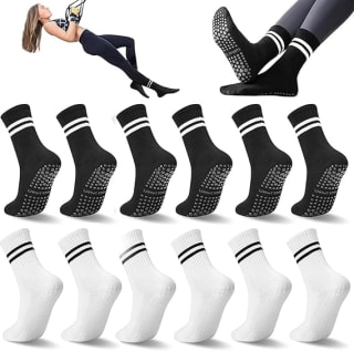 Calcetines Yoga 6/12 Pares Antideslizantes por $219 | Amazon