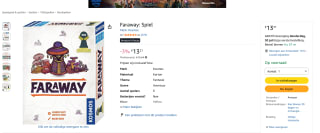 Faraway bordspel (Duitse versie) voor €13,21