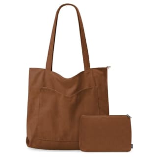 Bolsa de pana tipo shopper de 45x40x10,5 cm + Neceser por 3.99€