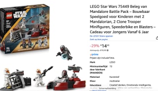 LEGO Star Wars Beleg van Mandalore Battle Pack voor €14,23 bij Amazon